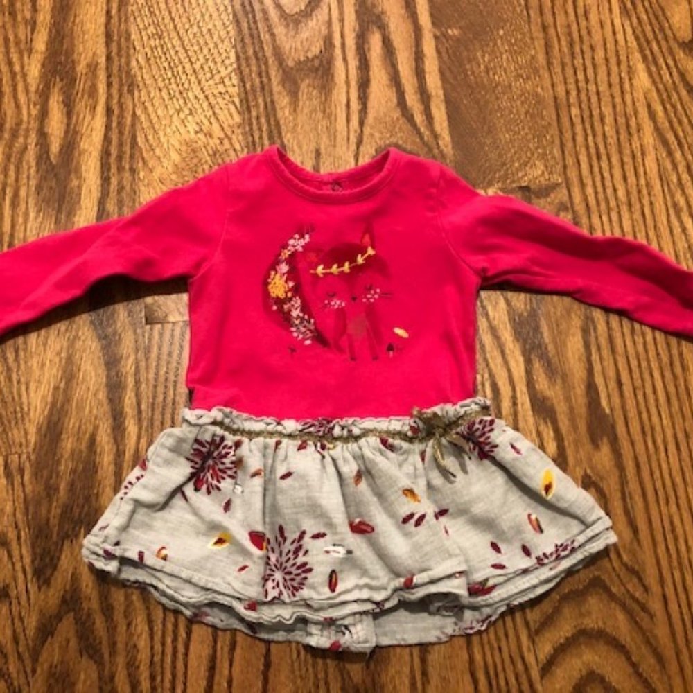 Catimini Size 12 Months Baby Long-sleeve Dress